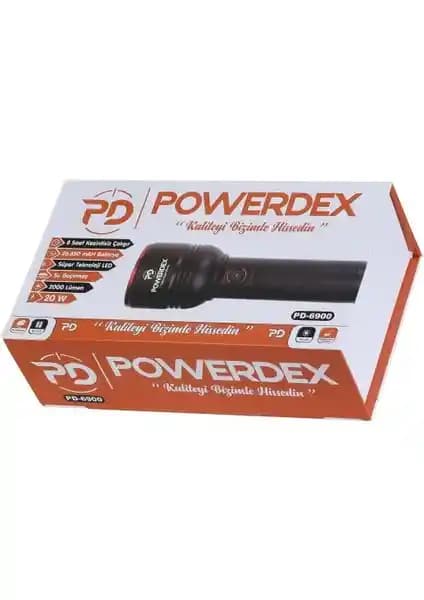 Powerdex PD-6900 Profesyonel Şarjlı El Feneri Yüksek Güç ve Dayanıklılık Sunar