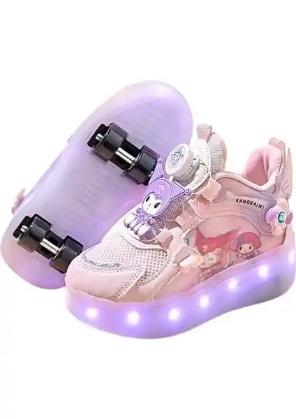 Qingyi Dört Tekerlekli Spor Ayakkabı Çocuklar İçin Güvenli ve Eğlenceli Tasarım