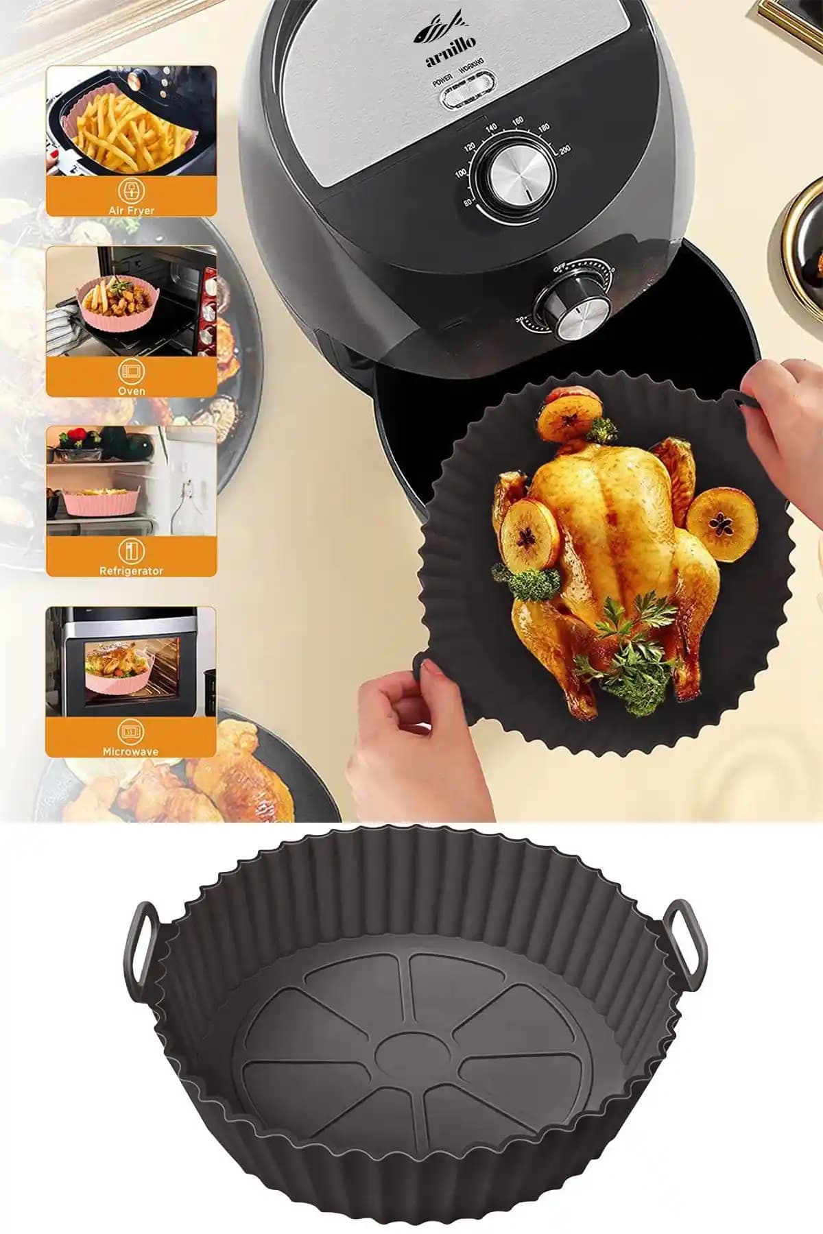 Silikon Airfryer Kabı ile Modern ve Fonksiyonel Mutfak Dekorasyonu Nasıl Yapılır