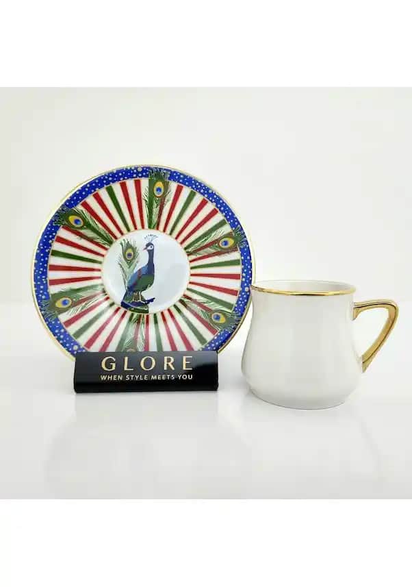 Tavus Kuşu Fincanı Dekorasyon ve Koleksiyon Amaçlı Zarif Tasarımlar