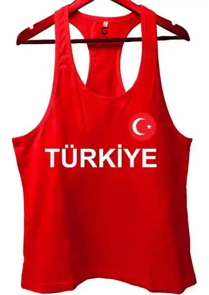 Top Glory Mavi Türkiye Baskılı Fitness Tank Topu Sporcu Atletleri ve Özellikleri
