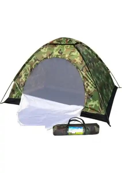 TYY 4 Kişilik Kamuflaj Desenli Kamp Çadırı: Dayanıklı ve Pratik Kullanım Özellikleri