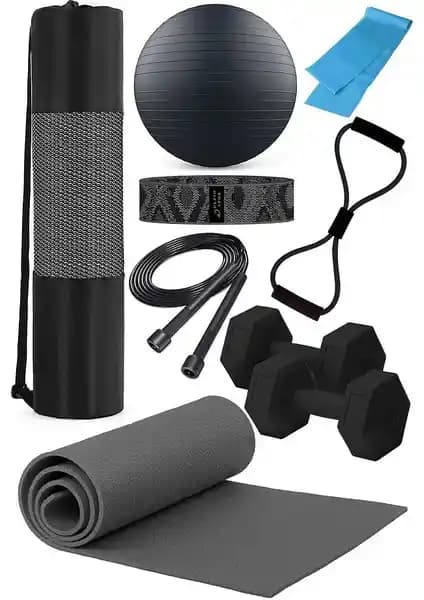 Ultio Spor 9 Parça Pilates Seti: Çok Fonksiyonlu ve Dayanıklı Egzersiz Ekipmanı