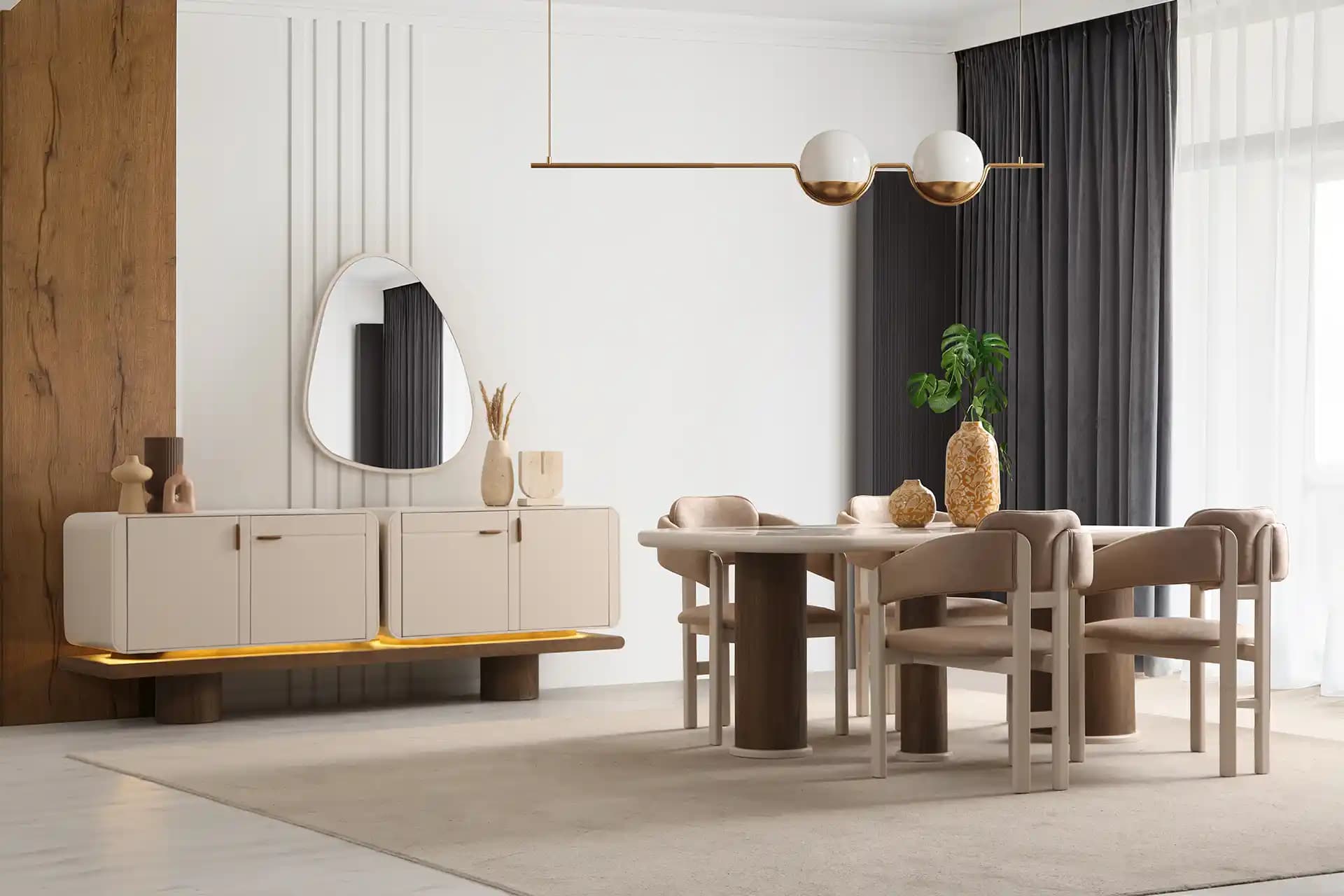 Valencia Yemek Odası Modelleri: Modern ve Dayanıklı Tasarımlarla Ev Dekorasyonunu Güçlendirin
