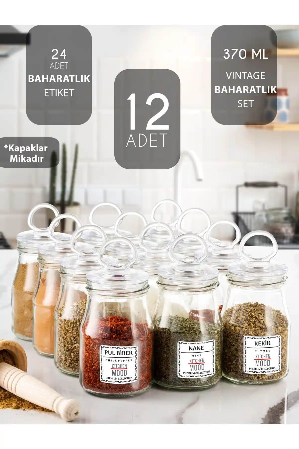 Vintage Baharatlıklar ile Mutfağınıza Zarif ve Nostaljik Bir Dokunuş Katın