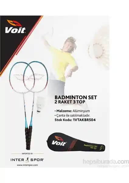 Voit Pro-504 3 Top 2 Raket Badminton Seti Performans ve Dayanıklılık Sunar
