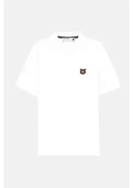 WWF Market Bozayı Polo Yaka Beyaz T-Shirt - Rahat ve Şık Günlük Giyim Seçeneği