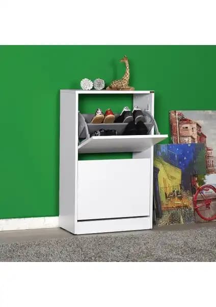 Adore Flat Duo Beyaz ve Mor Ayakkabılık Dolapları Karşılaştırması ve Özellikleri 1