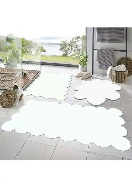 Balat Halı 3'lü Set ve Sarar Post Peluş Banyo Paspas Takımı Karşılaştırması