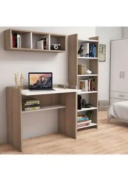 Bimossa Mahidevran ve Bimossa Nurbanu: Modern Çalışma Masası ve Kitaplık Karşılaştırması