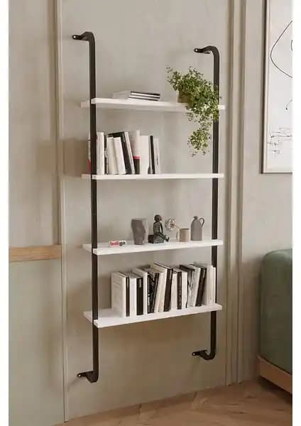 Bofigo 4 Raflı Duvara Monte ve Ağaç Kitaplık Karşılaştırması