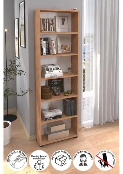 Bofigo 6 Raflı ve Pratico Etna Retro Model Çok Amaçlı Kitaplık Karşılaştırması 1