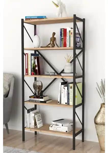 Bofigo Dekoratif ve Ceramical Modern 5 Raflı Kitaplık Karşılaştırması