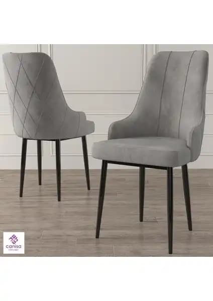 Canisa Concept Trex Serisi Sandalyeler Karşılaştırması Beyaz ve Siyah Metal Ayaklı Modeller 2