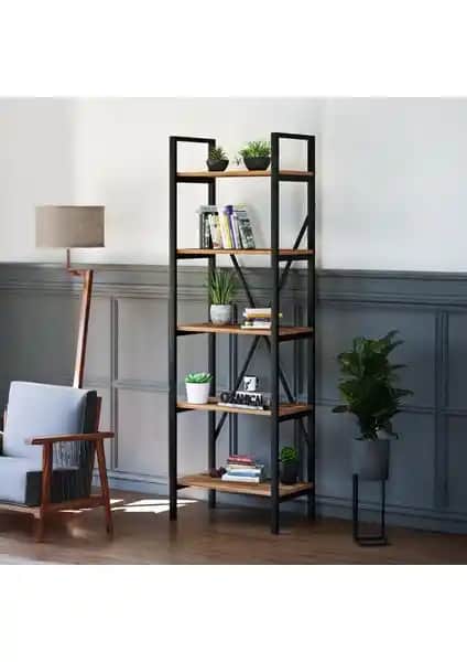 Ceramical 5 Raflı Metal ve KTS2 Modern 5 Raflı Kitaplık Karşılaştırması