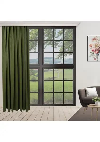 Demor Home Kadife Dokulu Ekstrafor ve Perhal Pilesiz Fon Perdeleri Karşılaştırması 2