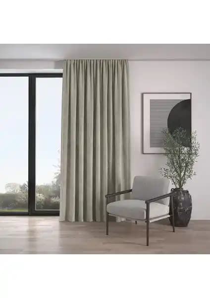 Demor Home Kadife Dokulu Ekstrafor ve Perhal Tek Kanat Yeşil Renk Fon Perde Karşılaştırması