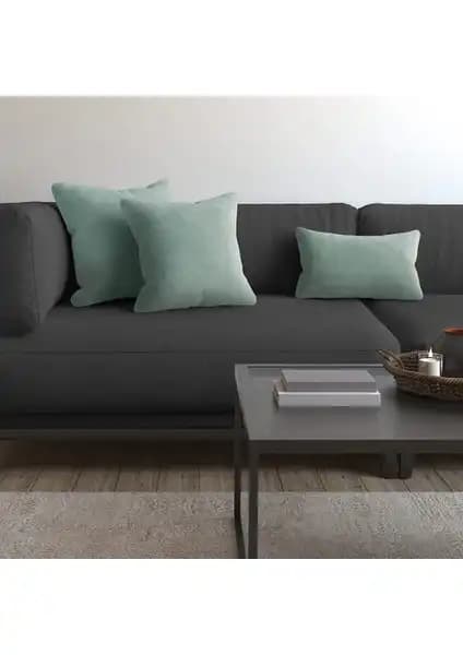 Demor Home Soft Serisi Nil Yeşili ve Hamur Iskandinav Teddy Puffy Kırlent Kılıfı Karşılaştırması 1