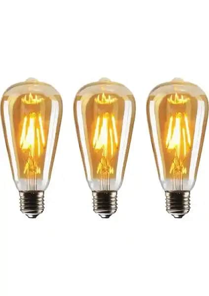 Edison ST64 6W ve 4W-6W Rustik LED Ampuller Karşılaştırması ve Özellikleri