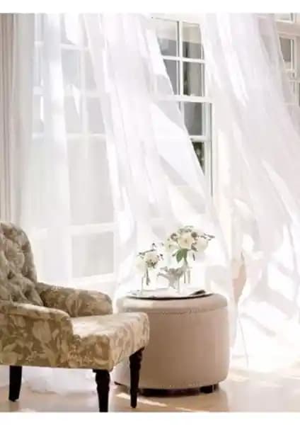 Esse Home 200X260 cm Pilesiz Beyaz Düz Tül ve Grek Tül Perde Karşılaştırması