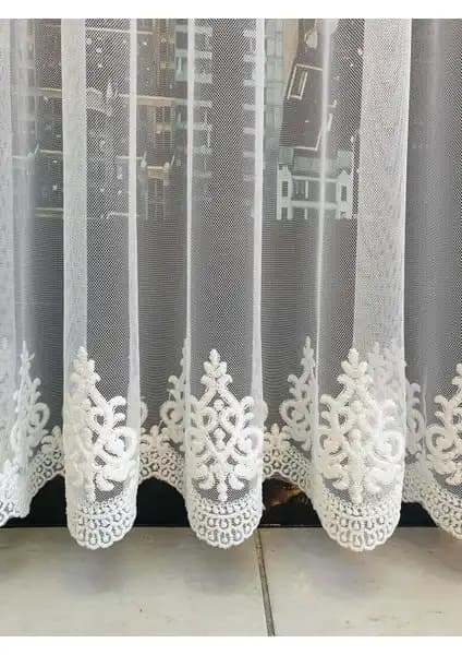 Esse Home Siyah Düz Tül Perde ve Lüks House Grek Etek Tül Perde Karşılaştırması 2