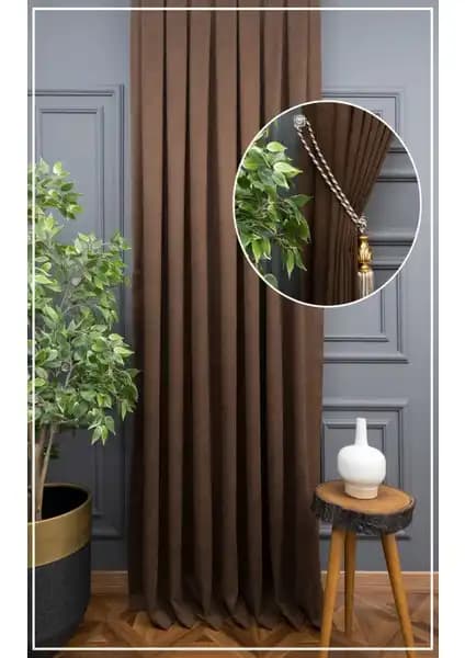 Evdepo Home Taç Antarsit ve Taç Sütlü Kahve fon perdeleri karşılaştırması ve özellikleri 2