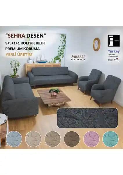 Faiend Koltuk Kılıfı Sehra Desen ve Kadife Koltuk Örtüsü Karşılaştırması