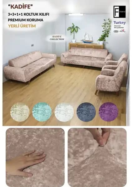 Faiend Koltuk Kılıfı Sehra Desen ve Kadife Modeli Karşılaştırması 2