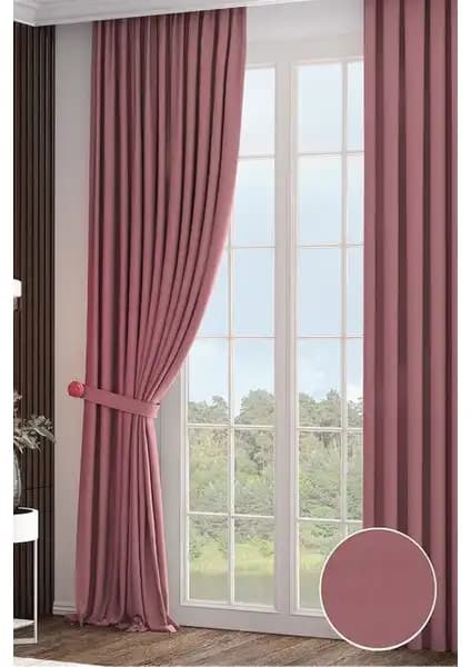 Gauze Fabric Blackout ve RechHome Taç Gül Kurusu Fon Perde Karşılaştırması 2