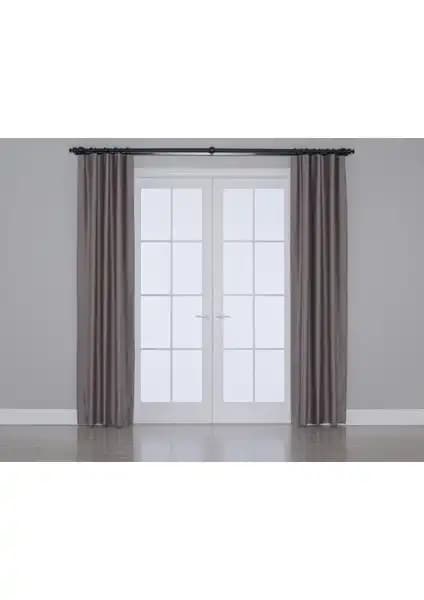 Gauze Fabric Design Blackout ve Taç Antrasit Blackout Perde Karşılaştırması 1