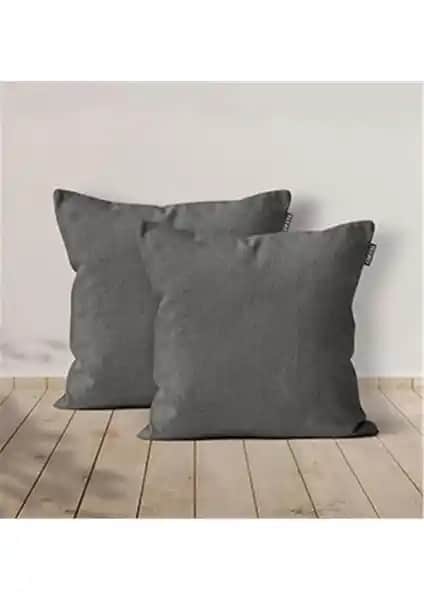 Goccia Kadife Dokulu Kırlent Kılıfı Karşılaştırması: Gri ve Kiremit Renk Seçenekleri