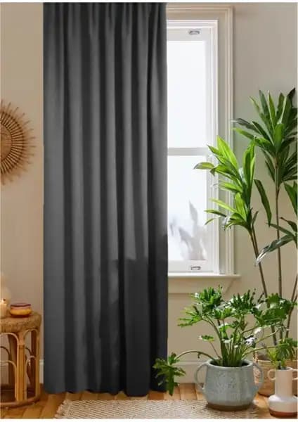 Home Color Antrasit Gri ve Tül Evi Petek Kadife Dokulu Fon Perde Karşılaştırması 1
