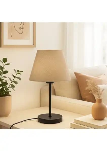 Homing Kumaş Başlık Siyah Gövde Abajur ve Vivido Modern Yatak Odası Abajur Karşılaştırması 1