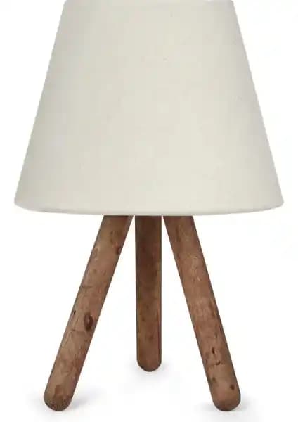 Homing Kumaş Üç Ayaklı Ahşap Abajur ve Vivido Siyah Modern Yatak Odası Abajur Karşılaştırması