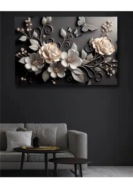 İki farklı dekoratif kanvas tablo karşılaştırması: tarz ve kalite değerlendirmesi