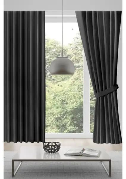 İpek Dokuma Indigo Mavisi ve Meva Home Koyu Gri Perde Karşılaştırması 2