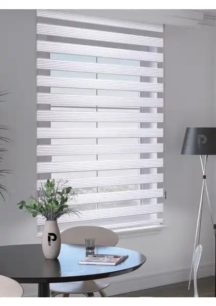 İremKarahome Çift Mekanizmalı Tül ve Stor Perde ile Perle Pliseli Zebra Perde Karşılaştırması 2
