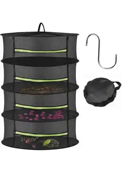 Master 4 Seviyeli Bitki Kurutma Filesi ve Siyah Model Karşılaştırması