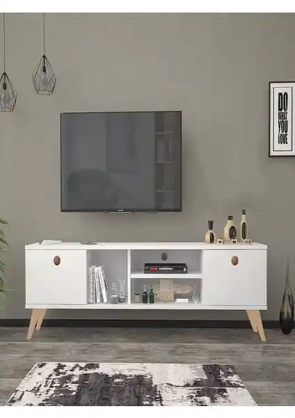 Mbes Mobilya Esin Beyaz ve Mezza 1582 Exxen TV Ünitesi Karşılaştırması