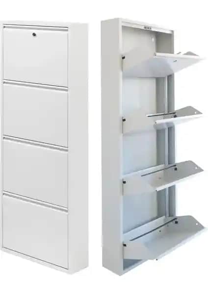 Mobilya Pratik Kilitli Metal Ayakkabılık Karşılaştırması 4'lü ve 5'li modeller