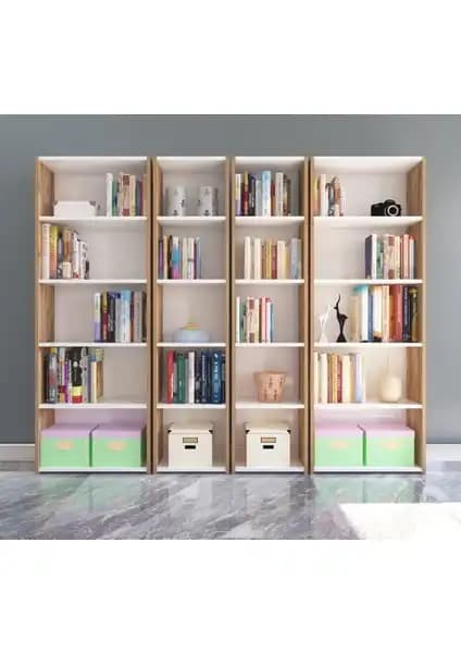 Nur Mobilya 3'lü ve 4'lü arkalıklı kitaplık karşılaştırması ve detaylar 2