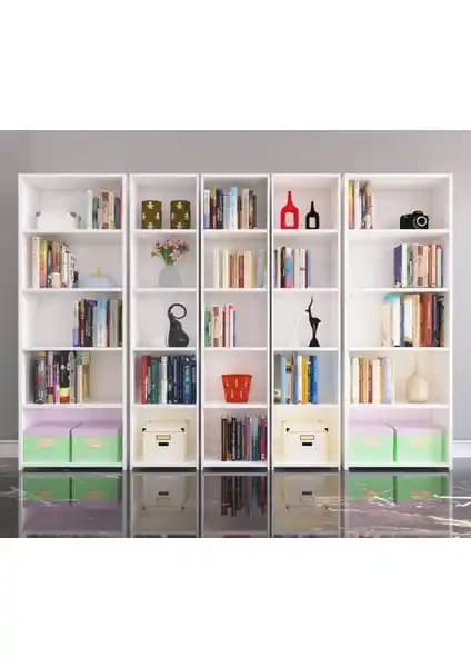 Nur Mobilya 5'li Arkalıklı ve Arkalıksız Kitaplık Karşılaştırması