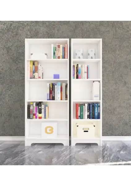 Nur Mobilya Ecrin 2'li Kitaplık ve Pratico Etna Retro Model Karşılaştırması