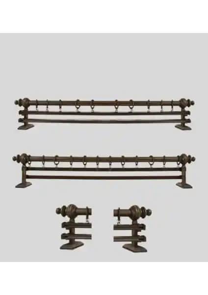 Orlenda Ahşap Başlıklı Alüminyum Boru Rustik Perde Askısı ve Perdemix Dekoratif Perde Ray Karşılaştırması