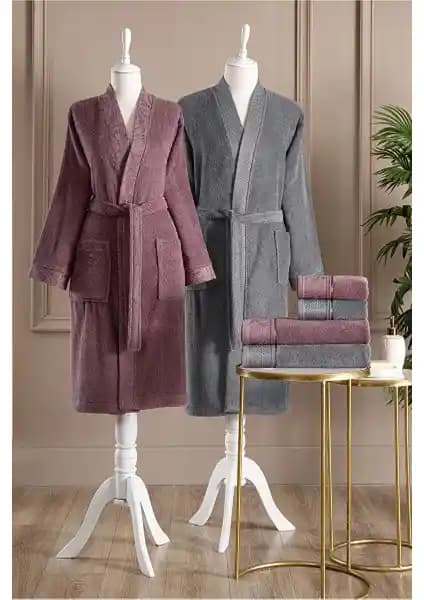 Özdilek Ditsy Mürdüm Antrasit ve Land Aile Bornoz Setleri Karşılaştırması