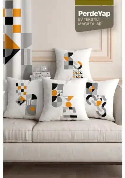 PerdeYap Kırlent Kılıfları Karşılaştırması: Minimal Geometrik ve Renkli Tüyler Desenleri