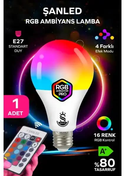 S-Link Swapp SL-RGB12 ve ŞANLED RGB LED Ampul Karşılaştırması 2