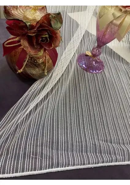 Taç Yeni Desen Makarna Çizgili ve Zincir Tül Perdelerinin Karşılaştırması 1