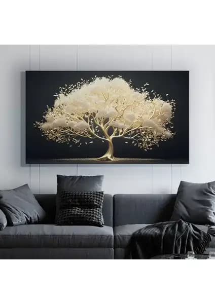 Trade Ays Modern Tasarım Çiçek ve Wisteria Çiçeği Ağacı Kanvas Tablo Karşılaştırması 2