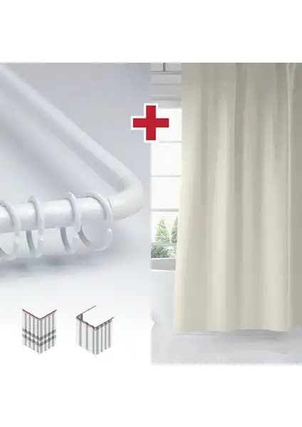 Tropik Home Kahverengi ve Krem Renk Banyo Perdeleri Karşılaştırması 2